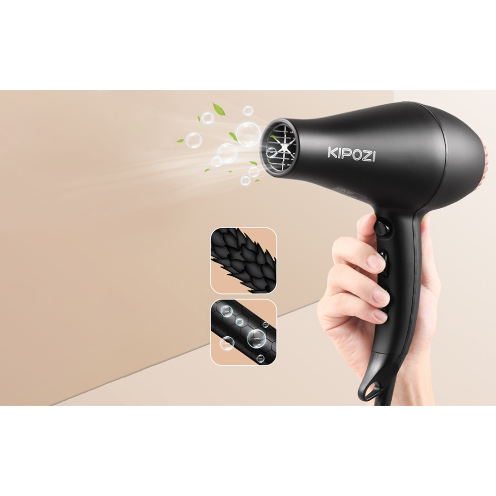 Πιστολάκι μαλλιών Kipozi με ιονιστή 2200 W EU-AC9908HD