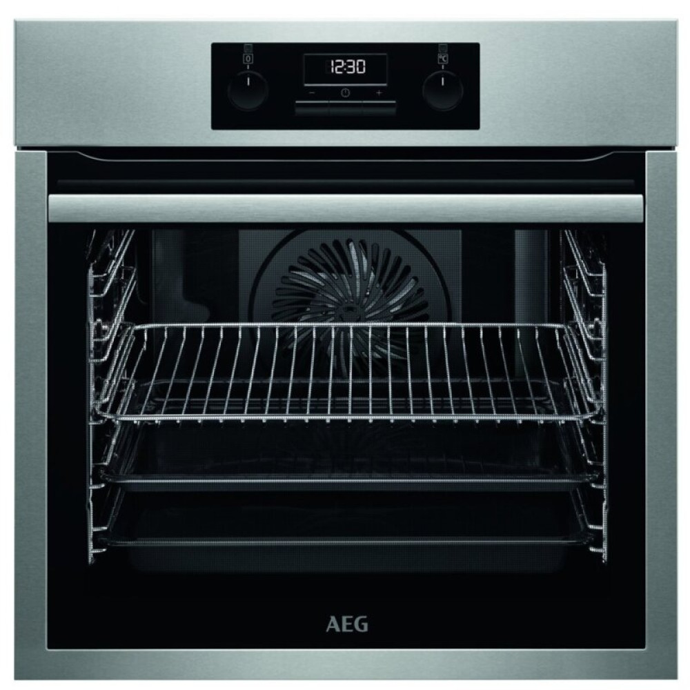 Εντοιχιζόμενος φούρνος AEG BES331110M, 71 L, κουμπιά, A, Καθαρισμός νερού 