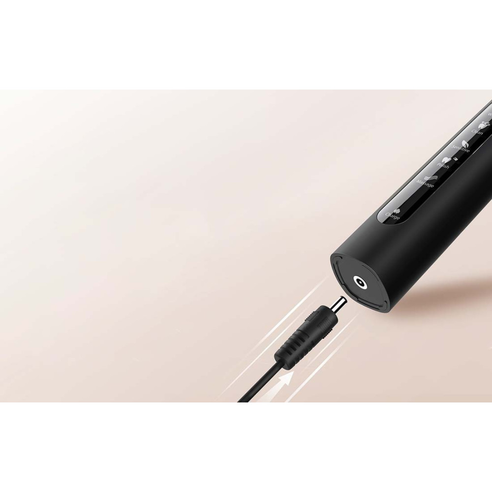 Οδοντόβουρτσα FairyWill Sonic με σετ κεφαλής και θήκη FW-507 Plus Μαύρη