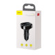 Baseus FM Transmitter T τύπου Bluetooth 2xUSB microSD (Μαύρο) CCTM-01 