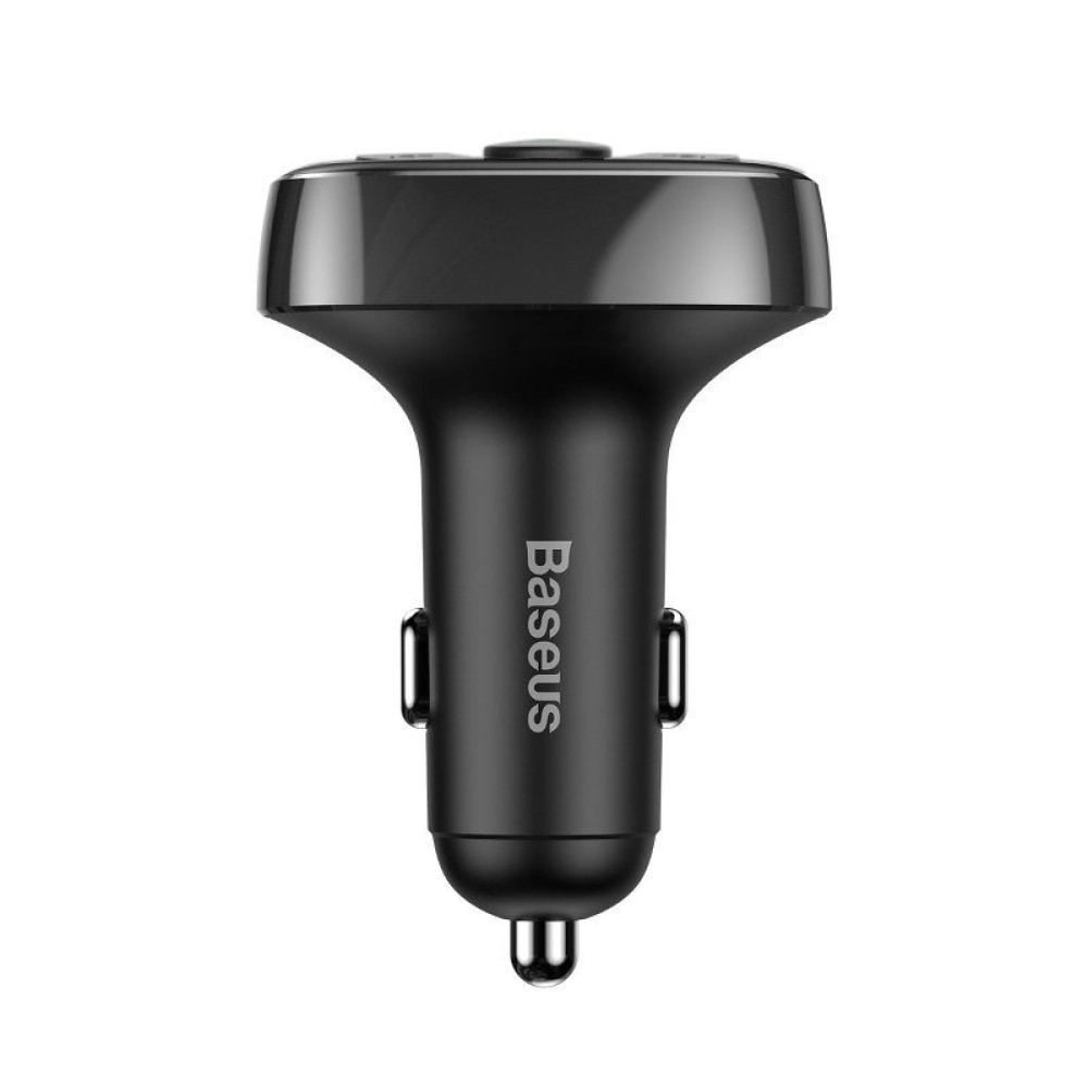 Baseus FM Transmitter T τύπου Bluetooth 2xUSB microSD (Μαύρο) CCTM-01 