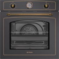 Pyramis 034068301 Φούρνος άνω Πάγκου Rustic Black Metal 733070 