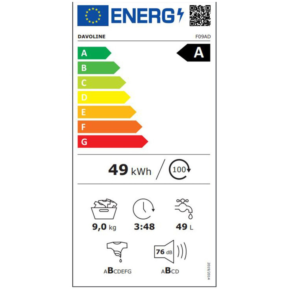 ΠΛΥΝΤΗΡΙΟ ΡΟΥΧΩΝ F09AD INVERTER 9Kg