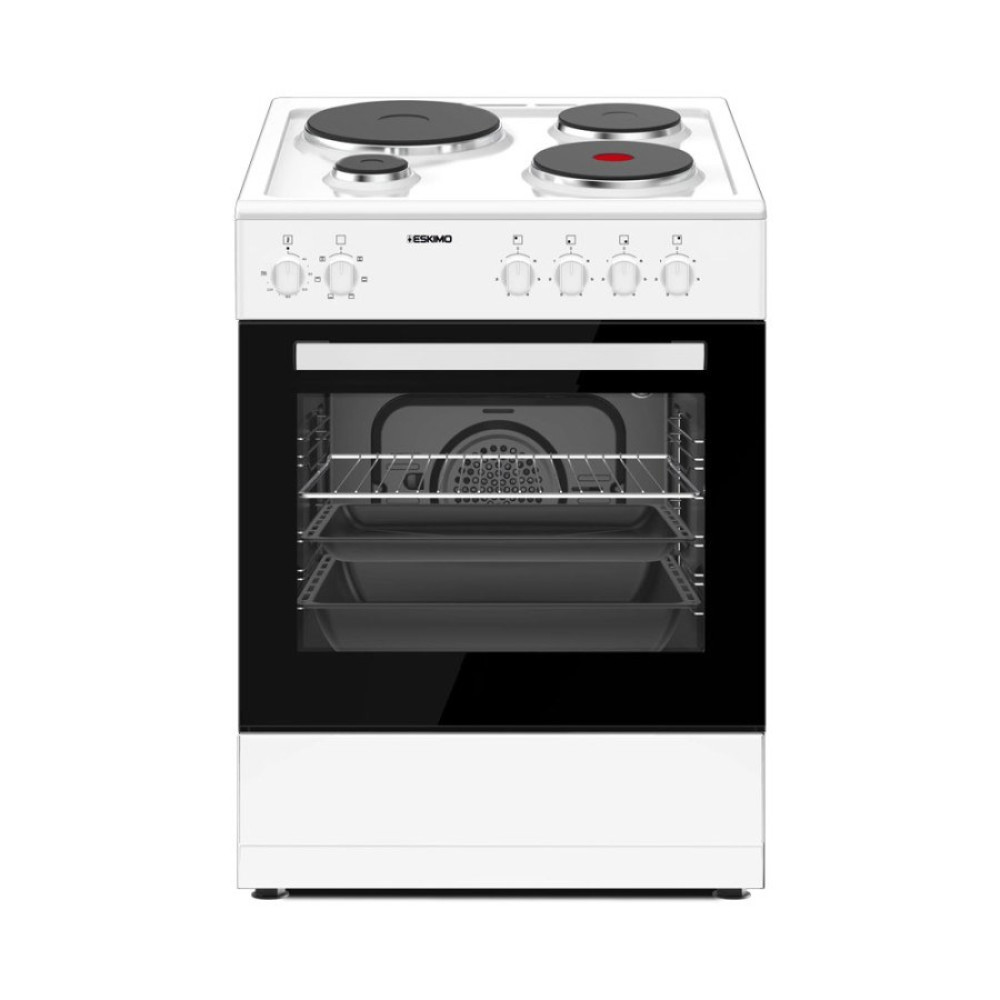 Eskimo Κουζίνα ES EM5070W 60lt με Εμαγιέ Εστίες Π59.8εκ. Λευκή 