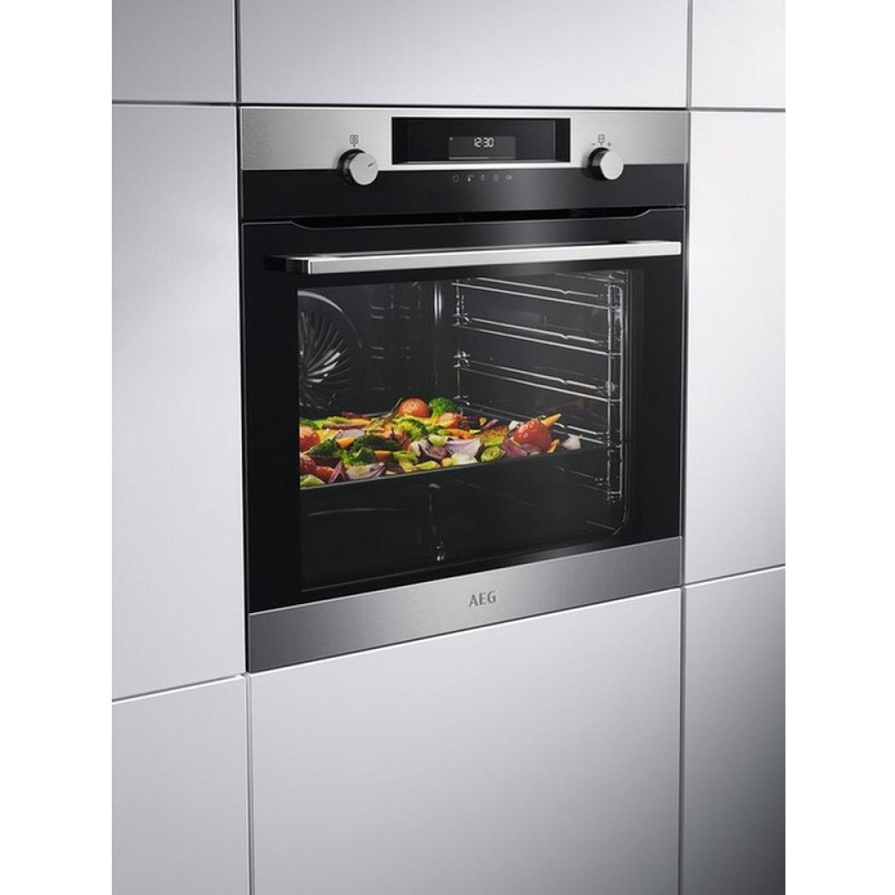Εντοιχιζόμενος φούρνος AEG BPK556360M (ST), 71, Push buttons, A+, Πυρόλυση 