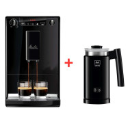  Melitta solo black e-950-222  Καφετιέρα espresso με Δώρο την αφρογαλιέρα melitta cremio black II 1014-02