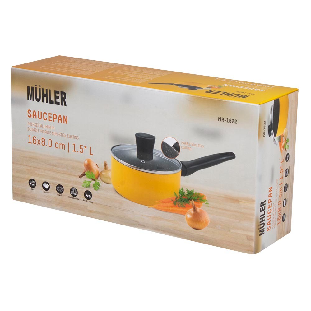 Κατσαρόλα γαλατιέρα  Muhler Ida MR-1622 16x8cm, 1,5L