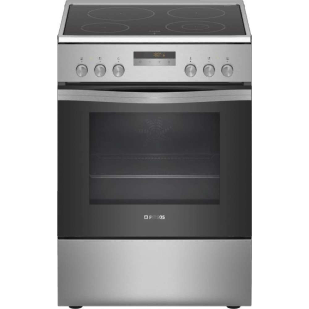 Pitsos PHSR49250 Ηλεκτρική Κεραμική Κουζίνα inox
