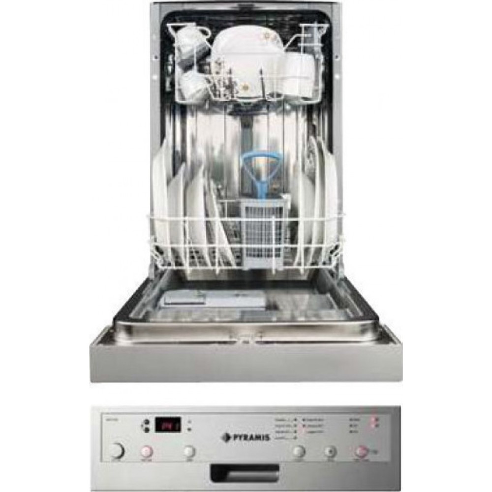 Pyramis DWH 45SI Εντοιχιζόμενο Πλυντήριο Πιάτων 45cm,A+ (inox μάσκα)
