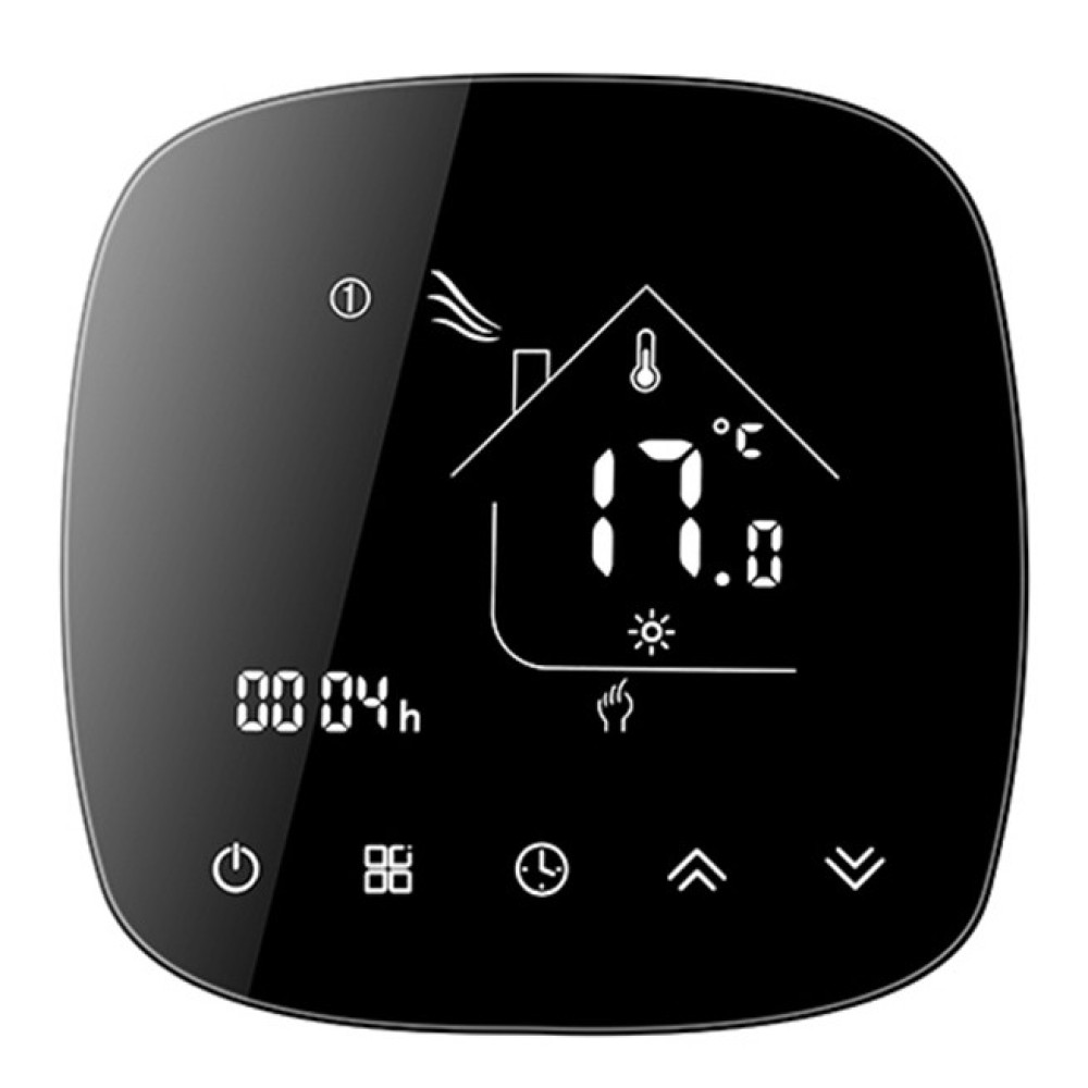 Smart θερμοστάτης πετρελαίου BHT-001-GBLW, WiFi, μαύρος 