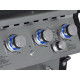 BBQ ΥΓΡΑΕΡΙΟΥ GS GRILL SUPERIOR 3+1 ΙΝΟΧ - 14kW