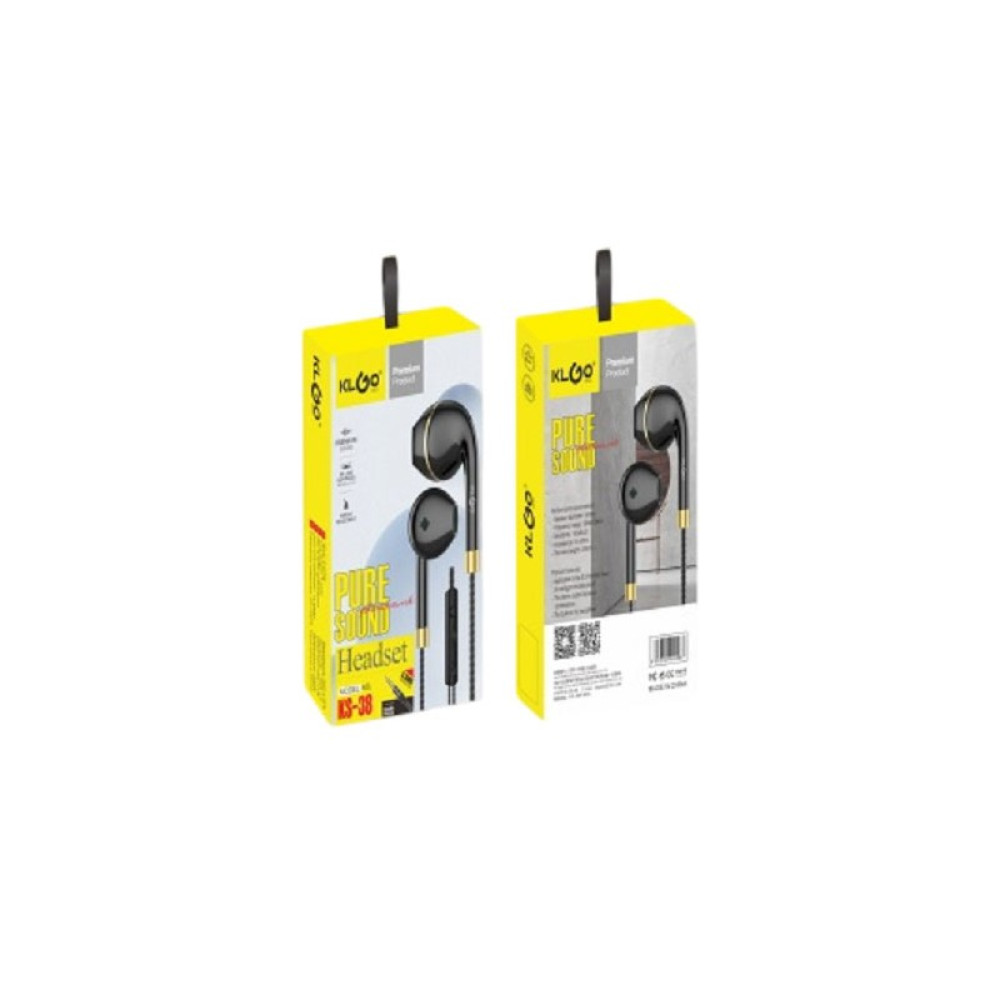 ΕΝΣΥΡΜΑΤΑ ΑΚΟΥΣΤΙΚΑ 3.5mm PURE SOUND KS-38